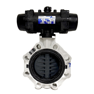 Vridspjällventil FKOV NC med don