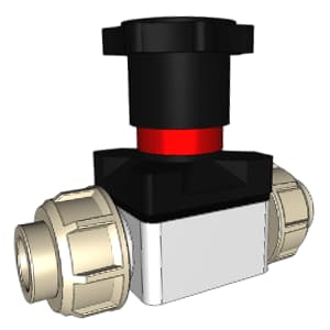 Membranv/union CMU, PVDF/EPDM d20 Inv.svets/union